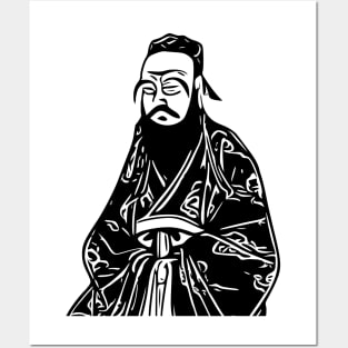 Confucius | Chinese philosopher vector Posters and Art